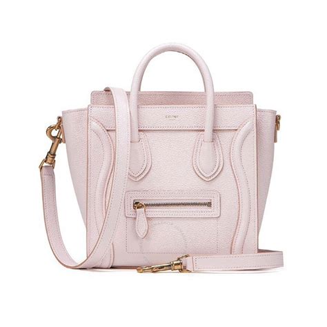 celine nano luggage bag baby pink|celine nano luggage shoulder bag.